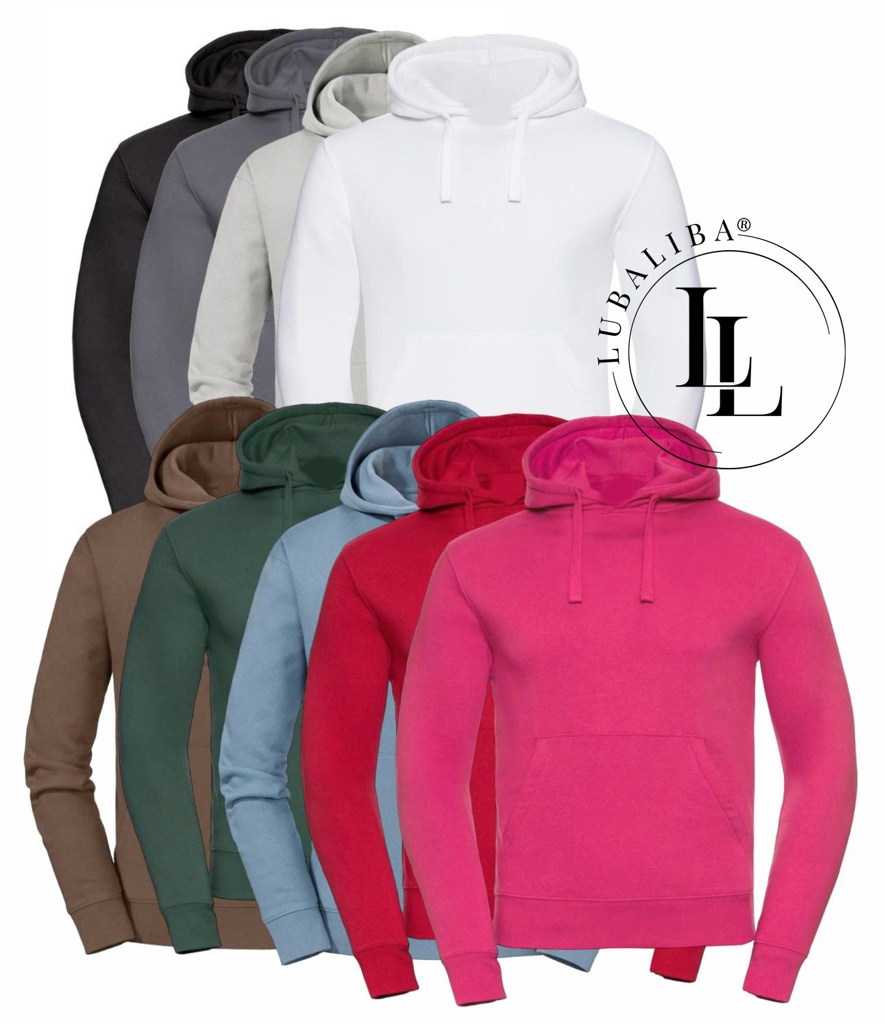 UNISEX HOODIE 9 FARBEN CREATTEXTIL